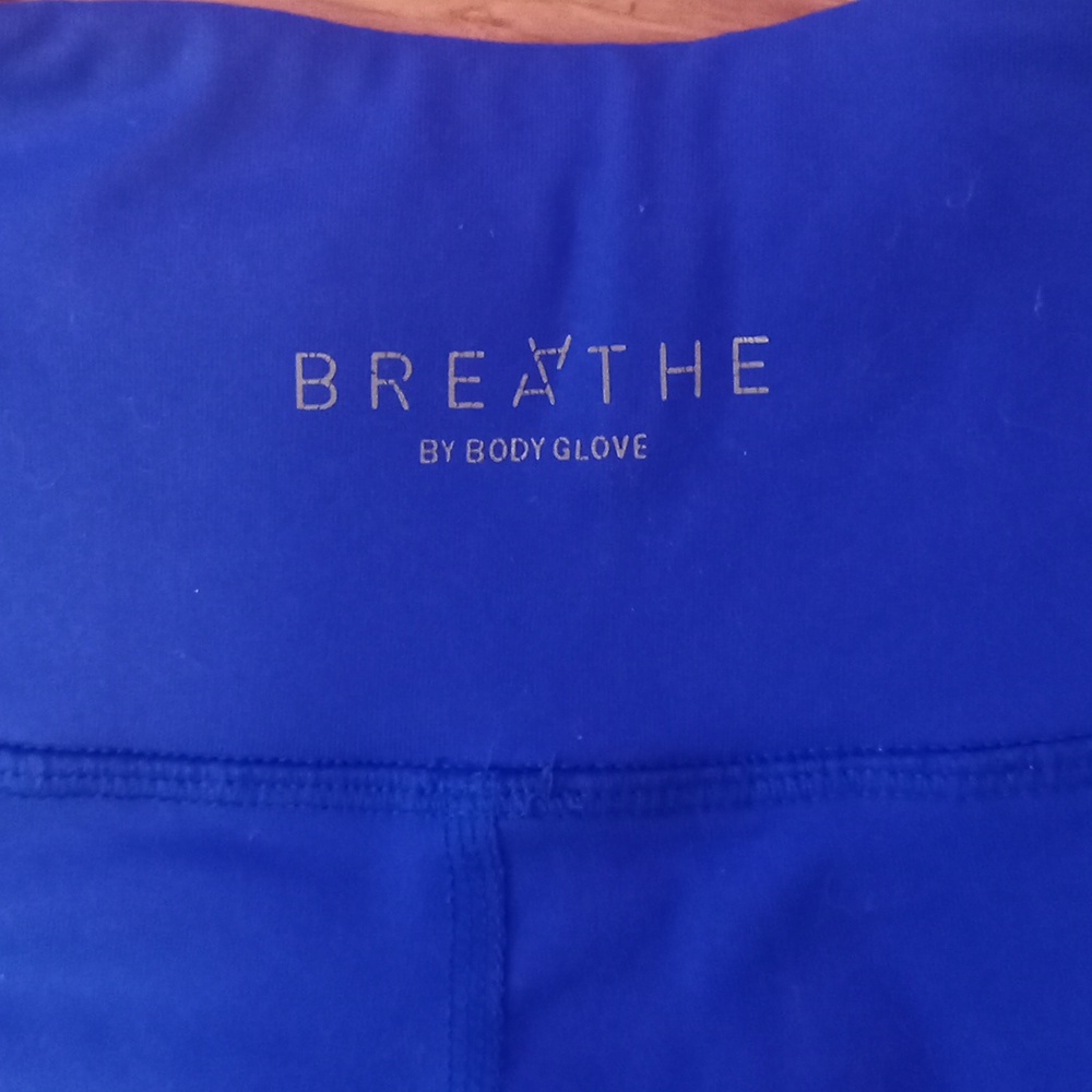 Vibrant Blue Leggings- Size S- Breathe by Body Glove - Picture 2 of 5